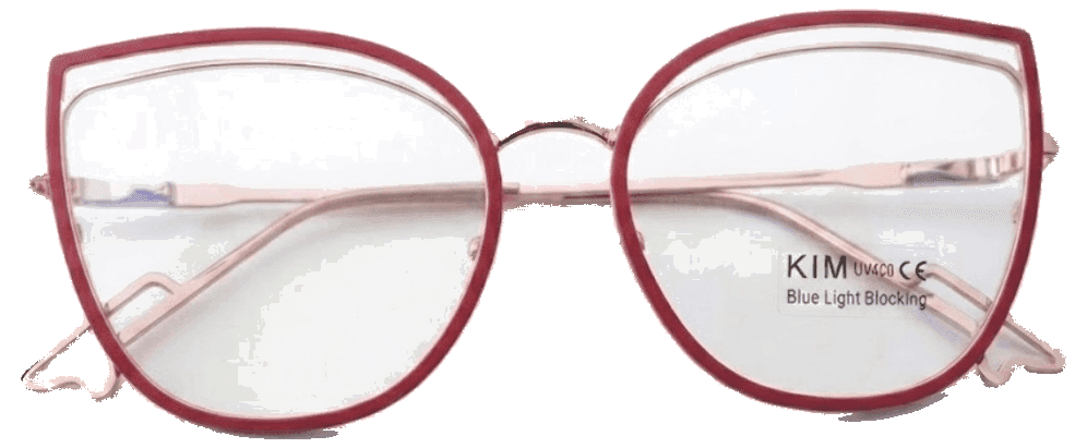 Cat eyes rojo, vista frontal
